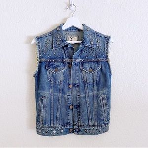 Denim & Supply Ralph Lauren Studded Denim Vest XS